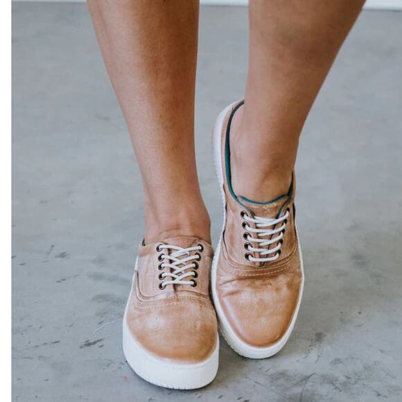 NEW ROAN Bed Stu Zania Sneaker Slip On Distressed Leather Tan Womens 7.5 - Picture 11 of 12